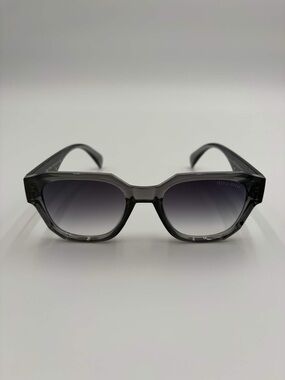 Miu Miu Translucent Smoke Frame Sunglasses with Gradient Lenses